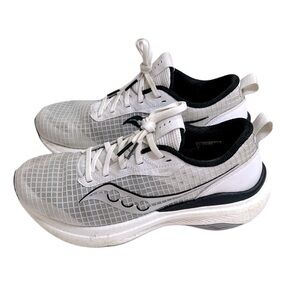 Saucony White Black Gray Women's Athletic Shoes sneakers 10
